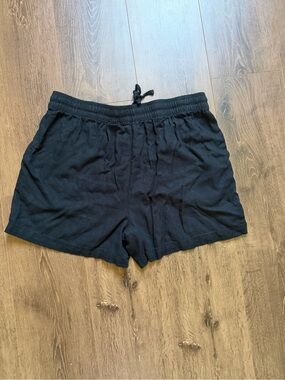 Everyday Black Athletic Drawstring Shorts for Women